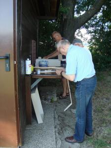 20.07.2016 2.Bastelnachmittag - Kontrolle der Tragfläche