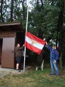 01.07.2017 2. MFK-Klubbewerb (Ziellanden) - hissen der Flagge