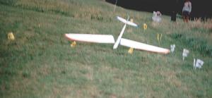2000 - Auch solche Ziellandungen kommen vor. Dieses Foto wurde anlässlich des Ziellandebewerbes am 9.7.2000 gemacht. (Pilot unbekannt)