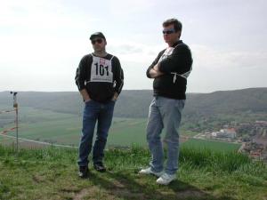 2001 - Donaupokal - 2.Tag Die Piloten Arthur und Franz des MFK-Breitenfurt.