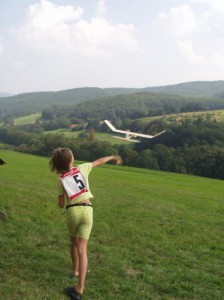 2002 - Schülerwettbewerb. Raphaela beim Starten