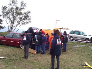 2003 - LM-NÖ am Braunsberg. "Online-Anzeige" des gesamten Ergebnisses nach jedem Flug.