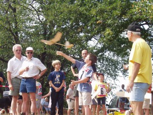 2003 - Schülerwettbewerb - Start eines Modells.