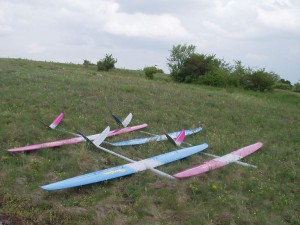 2004 - Die ersten vier neuen "Skorpions" am Spitzerberg.