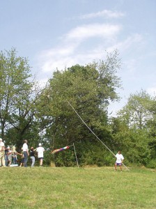 2007.08.19 - Flugtag - Eine Bergung vom Baum