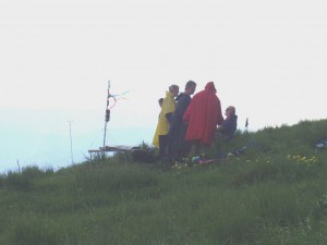 2007.06.09 - Donovaly Sorgenfalten bei dem Veranstalter. Ein Gewitter zieht auf.