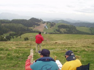Sommeralm F3F 2008 - Arthur Frenslich beim Flug 