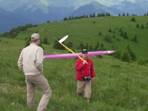 Donovaly F3F 2008 - Arthur mit neuer "Needle"