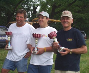 2. Klubcup - Ziellanden - Siegerfoto > Robert Piss, Patrick Piss, Erich Kopecny v.l.n.r.