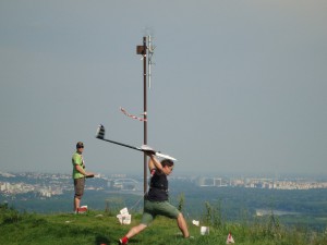 22.5.2011 1. Fliegen am Braunsberg - Südseite Dynamischer Start von Lukas G.
