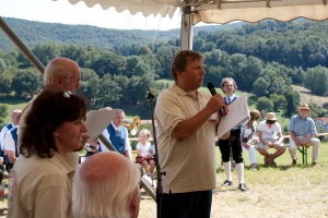 14.8.2011 50 Jahre MFK-B - Festreden - Begrüßung durch Robert Piss. 