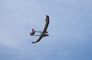 14.8.2011 50 Jahre MFK-B - Flugvorführung - Roberts legendärer "Vulcano" beim