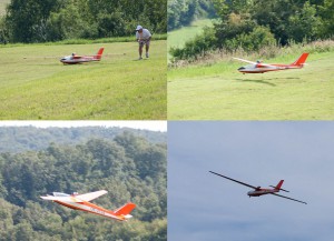 14.8.2011 50 Jahre MFK-B - Flugvorführung - Foka 4, 5,2m Spannw., Turbine 7kp Schub 