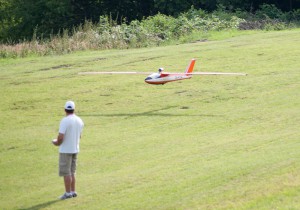 14.8.2011 50 Jahre MFK-B - Flugvorführung - Foka 4, 5,2m Spannw., Turbine 7kp Schub