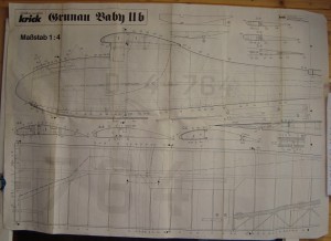 14.8.2011 50 Jahre MFK-B - Ausstellung - Bauplanteil Grunau Baby