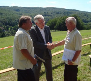 14.8.2011 50 Jahre MFK-B - Festreden - Begrüßung des Bürgermeisters Herrn Ernst Herzig.