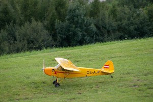 15.8.2011 50 Jahre MFK-B - Flugshow - "Piper J3" 10PS, Spannw. 3,3m