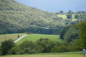 15.8.2011 50 Jahre MFK-B - Flugshow - Discus 2c im Landeanflug