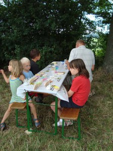 Zweiter Basteltag mit den Schülern