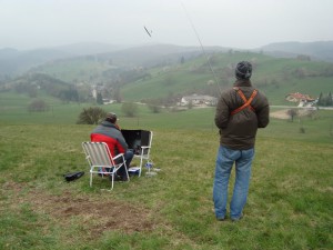 1. Klubcup F3F - H. Michl beim Fliegen.