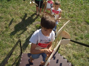 22.8.2015 - Schülerwettbewerb - Die Treppe zum Start 